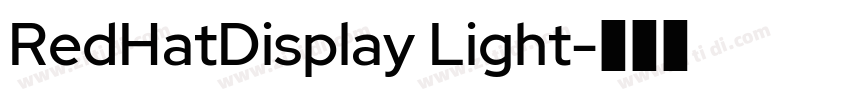 RedHatDisplay Light字体转换